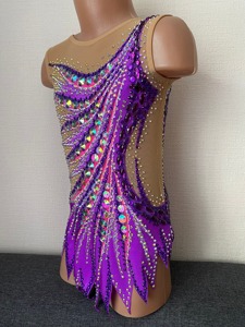 <span class=keywords><strong>Justaucorps</strong></span> de <span class=keywords><strong>gymnastique</strong></span> <span class=keywords><strong>rythmique</strong></span> à la mode de haute qualité belles jupes robe de scène d'impression Offre Spéciale pour enfants taille unique extensible - Product Image 2