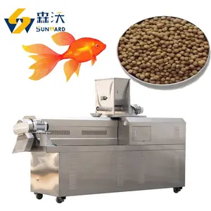 Auto Updated Double Screw Extruder Fish Feed Pellet Snacks Line Sea Cucumber Pellet Abalone Food Production Machine