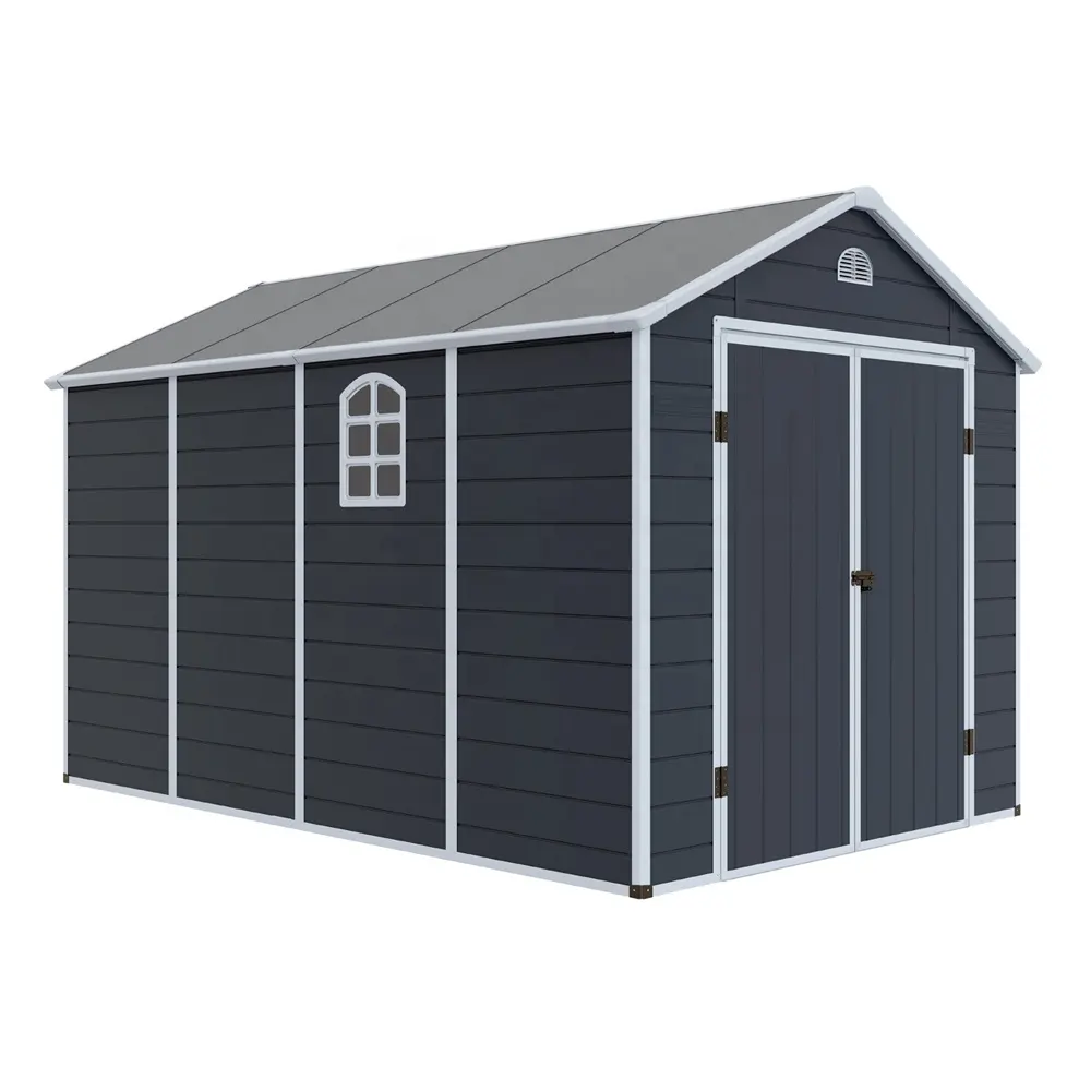 Quick Build Big Plastic Shed 8x12 For Garden With CE Reach BSCI Certificate