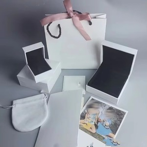 Dora Rectangular <b>Plain</b> Pattern Jewelry Packaging Box Beautiful Flip Design for Necklace Bracelet <b>Ring</b>-Special Gift Box - Product Image 4