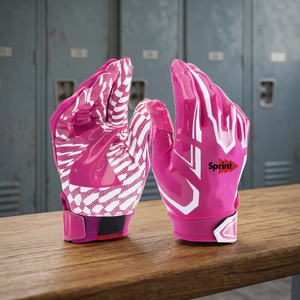 2025 Custom American Football Receiver Safety Gloves Full Palm Silicone Gripping Waterproof Stretch <b>Outdoor</b> Sports Unisex - Product Image 3