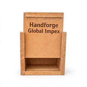 Caja de Cubiertos y Soporte para Cucharas de Madera de Mango 100% Pura, Diseño de Lujo, Apta para Horno, para Almacenamiento en Hoteles - Product Image 1