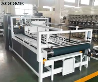 SOOME Semi-automatique Dossier Gluer Papier Produit Faisant Des Machines Service D'usinage Machine De Conditionnement