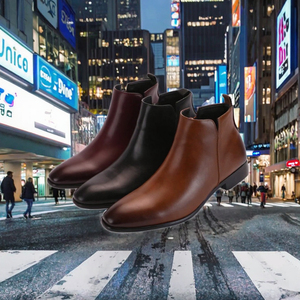 Dernières Bottines Chelsea Antidérapantes Style Britannique pour Hommes en Cuir PU, Bottines Habillées en Daim Tailles 40-50 - Product Image 3