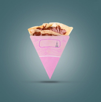 Cône porte-crêpe cône crêpe emballage crêpe papel crêpe