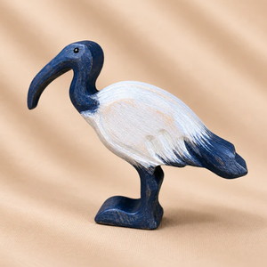 Juguete de madera tallada con forma de ibis, decoración creativa de madera con forma de ibis - Product Image 2