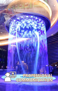 Proyector de Cascada Digital Moderno con Gráficos de Agua y Lluvia, Material de Acero Inoxidable, Aplicaciones para Hoteles, Jardines y Fuentes - Product Image 4