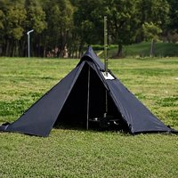 Tente pyramidale en aluminium pour l'extérieur, quatre saisons, ultralégère, respirante, en tissu polyester, pliable, portable, pour le camping et la randonnée