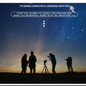 LUXUN 망원경 천문 전문 굴절 70090 금속 조정 가능한 삼각대 하늘 감시자 망원경 레드 도트 스코프 - Product Image 2