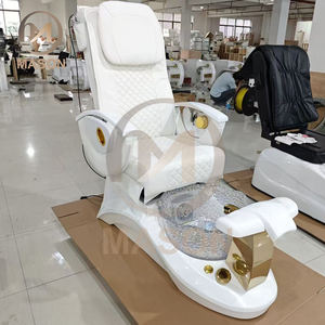 Fauteuil de pédicure professionnel de luxe moderne avec massage, bain à remous, siège inclinable et drainage automatique pour manucure et soins des ongles - Product Image 6