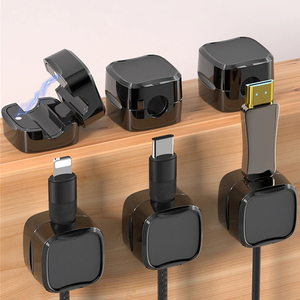 Clips Magnéticos para Cables, Organizador de Cables Ajustable, Soporte para Cables Debajo del Escritorio, Organizador de Cables - Product Image 5