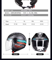 Casque Jet Ouvert Yx Airflow 3/4 pour Moto et Scooter – Été, Demi-Casque, Visière Unique