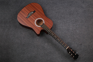 Paisen 38 pulgadas sapele corte OEM acústica principiantes práctica de <span class=keywords><strong>guitarra</strong></span> - Product Image 5