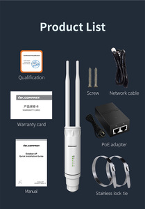 Répéteur WiFi extérieur <span class=keywords><strong>COMFAST</strong></span> <span class=keywords><strong>AC1200</strong></span> avec PoE passif, haute puissance, résistant aux intempéries, point d'accès WiFi - Product Image 5