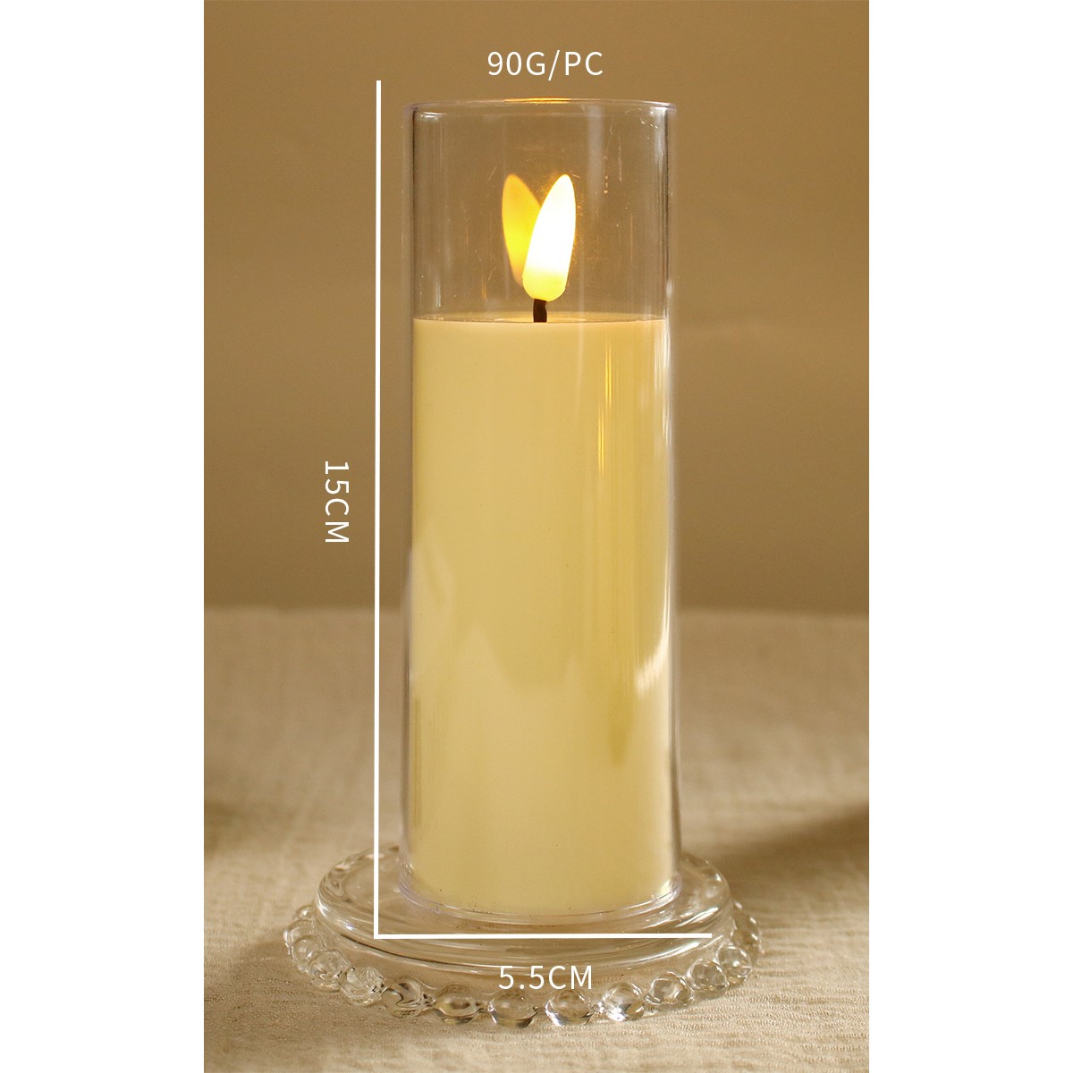 Ivory-5.5*15CM 3D wick(1 PC)