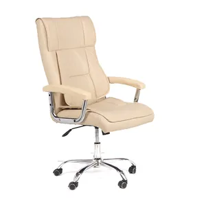 2023 luxury ceo executive beige office chair full leather white office executives chair with arm rest