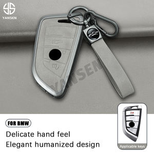 Coque de protection pour <span class=keywords><strong>clé</strong></span> de voiture en cuir en alliage de zinc pour <span class=keywords><strong>BMW</strong></span> 3 5 7 Series G20 G30 X1 X4 X5 X3 45e G05 X6 <span class=keywords><strong>F20</strong></span> G21 F40 F80 Accessoires de voiture - Product Image 4