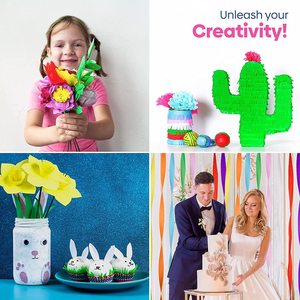 Serpentina de papel crepé de arcoíris, decoración de fiesta, serpentinas de arcoíris, rollo de papel crepé, fabricación de flores, serpentina, decoración de techo para fiesta - Product Image 6