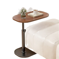 Table d'ordinateur pliable à hauteur réglable, table portable en bois pour ordinateur portable, petite table d'appoint pour canapé, table de chevet, mini bureau d'ordinateur