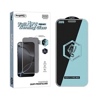 Protection d'écran anti-espion en verre trempé ultra-fin 0,5 mm avec bordure 3D sans cadre, colle intégrale ESD, grand arc, dureté 9H