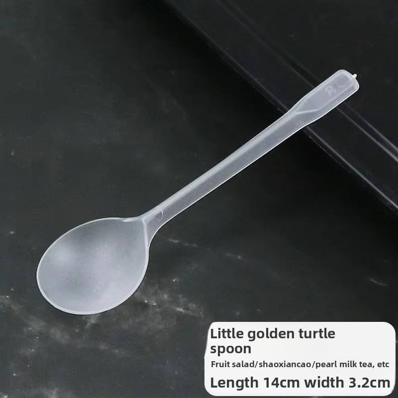 ช้อนเต่าทองขนาดเล็ก สีใส แพ็คเรียบง่าย