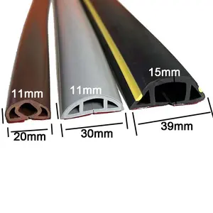 semicircle rubber cable channel for wires 10m roll rubber cable protector in rolls