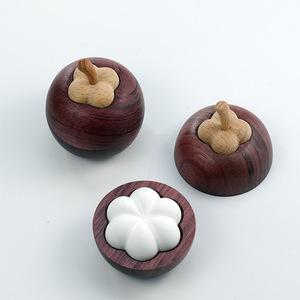 Mangosteen Wood <b>Diffuser</b> Solid Wood <b>Essential</b> <b>Oil</b> Holder Aromatherapy Air Freshener Tabletop Decor Gift - Product Image 2