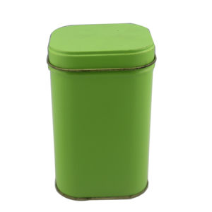 Boîte en fer blanc rectangulaire personnalisée pour thé, avec couvercle, vente en gros usine - Product Image 1