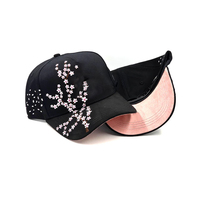 Casquettes de baseball Rico de haute qualité, avec logo brodé 3D personnalisé, tendance, fleurs en strass Muratravis, boîte de 5 panneaux, pour unisexe