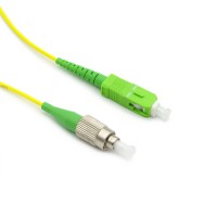 Câble de brassage fibre optique RUIARA RR-FC-A-01 FC SC APC, Jumper fibre optique monomode Simplex Duplex OS2 LSZH PVC OEM Personnalisé SM/MM