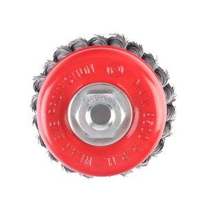 Spazzola a filo metallico a nodo ritorto da 100 mm con dado M14*2, spazzola in acciaio 65Mn da 0,5 mm per la rimozione di ruggine, incrostazioni e vecchi rivestimenti su metallo - Product Image 3