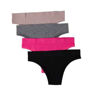 Tangas de Algodón para Mujer, Ropa Interior Deportiva, Cintura Ancha, Cintura Baja, Sin Costuras, Logotipo Personalizado OEM por <span class=keywords><strong>Madrid</strong></span> Sports - Product Image 1