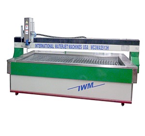 Jet d'eau abrasif CNC avec zone de coupe de 4'x8', pompe 50HP, alimentateur d'abrasifs pour la découpe de métal, pierre, plastique, marbre, caoutchouc et verre - Product Image 4
