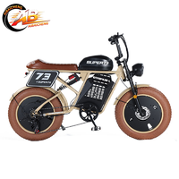 Bicicleta Eléctrica de Montaña de 20 Pulgadas, 500W, 48V, 15Ah, con Motor Central de Litio, 7 Velocidades, Neumáticos Anchos, Suspensión Delantera y Trasera, Motor sin Escobillas, para Adultos