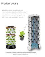 Tour de Culture Hydroponique Hors-Sol Type Ananas pour Petits Légumes, Équipement de Plantation Familial 6 ou 8 Niveaux, Vente Directe Usine