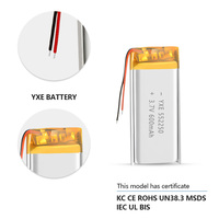 YXE 3.7V/600mAh 552250 Appliquer Portable Consumer Electronics Rechargeable Pouch Semi-solid State Batteries UN38.3 Certifié