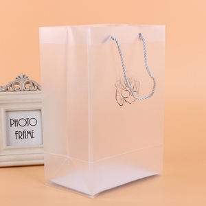 Customizable <b>Transparent</b> PVC Gift <b>Bags</b> Rectangle Side Gusset Plastic <b>Bags</b> with Moisture Proof Feature Printed <b>Bags</b> - Product Image 2
