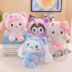 Sanrioe日本人物毛绒玩具Kuromi毛绒我的旋律迷你Kawaii Sanrioe小猫毛绒钥匙扣批发