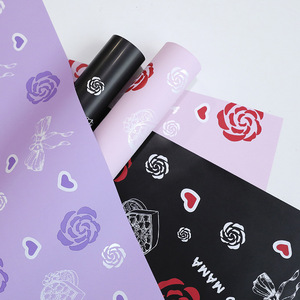 Maman fête des mères coréen Designer Bouquet fleur emballage papier rouleau en plastique étanche fleuriste fournitures Floral cadeau pour paquet - Product Image 2