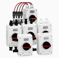 Interrupteur isolateur CC photovoltaïque certifié TUV 1200V 32A 4P, coupe-circuit solaire extérieur étanche IP66 pour systèmes photovoltaïques