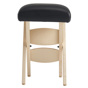 Banqueta de Massagem Portátil Dobrável em Couro PU e Madeira de Faia, Personalizada pela Fábrica Mt MS03, Banqueta Giratória para Salão - Product Image 3