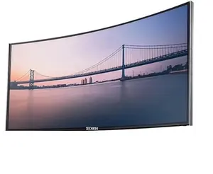 Nieuwe collectie! Super grote maat 105 inch 5K Ultra HD gebogen screen Wall mount TV met Android 5.1 systeem TV