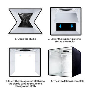 Offre Spéciale 40cm USB Portable LED boîte à lumière Kit Nylon souple pour produit et bijoux photographie Photobooth & Lightbox utilisation - Product Image 4