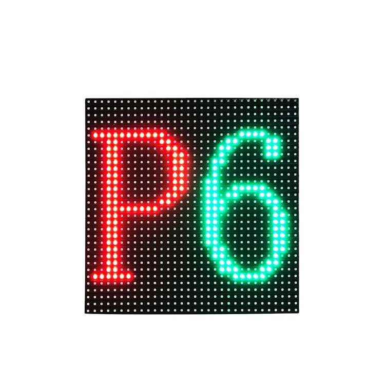 P6 Quảng Cáo Kinh Doanh Đầy Đủ Màu Led Panel P6 Ngoài Trời Smd2525 RGB Led Display Module 192X192Mm, 32X32 Led Matrix Exterior