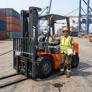 מלגזה דיזל 3 טון 3.5 טון 4 טון 3 מטר 4.5 מטר מתוצרת סין חדשה, מלגזה כבדה להובלת חומרים למכירה - Product Image 1