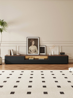 Meuble TV moderne en bois massif, design de luxe léger, pour salon, utilisation en centre commercial, pour petits appartements, meuble TV sur pied