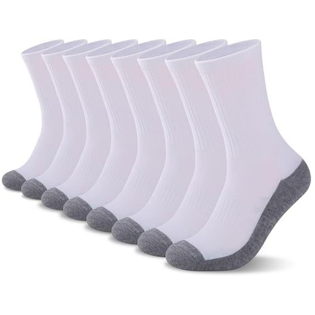 Hot-selling Unisex High-cut Crew Work Sports Summer Casual Moisture-wicking Antibacterial Polyester Socks