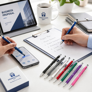 Custom Logo Promotional Stylus <b>Pen</b> Metal <b>Ballpoint</b> <b>Pen</b> for Business Corporate Gift Office Supplies Touchscreen Device - Product Image 3