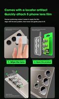 Film protecteur d'objectif d'appareil photo HD 9H CD Pattern Quick Stick Eagle Eye pour Samsung Galaxy S23 S24 S25 S26 Plus Ultra