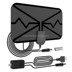 <span class=keywords><strong>Antena</strong></span> <span class=keywords><strong>de</strong></span> <span class=keywords><strong>TV</strong></span> Digital HD Qiyuntong Europea y Americana para Interiores, ATSC 4K 1080P, DVB-T2, Ganancia <span class=keywords><strong>de</strong></span> 35DBI, <span class=keywords><strong>Cable</strong></span> Coaxial <span class=keywords><strong>de</strong></span> 3.5m, Montaje en Suelo 1.5 - Product Image 2